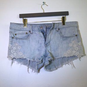 American Eagle Denim Cutoff Shorts Sz 12